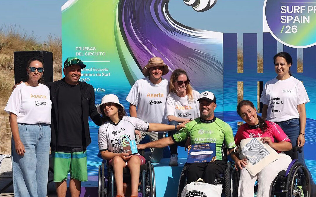 Aserta en la Liga EDP Surf Pro Spain con la Escuela Cántabra de Surf