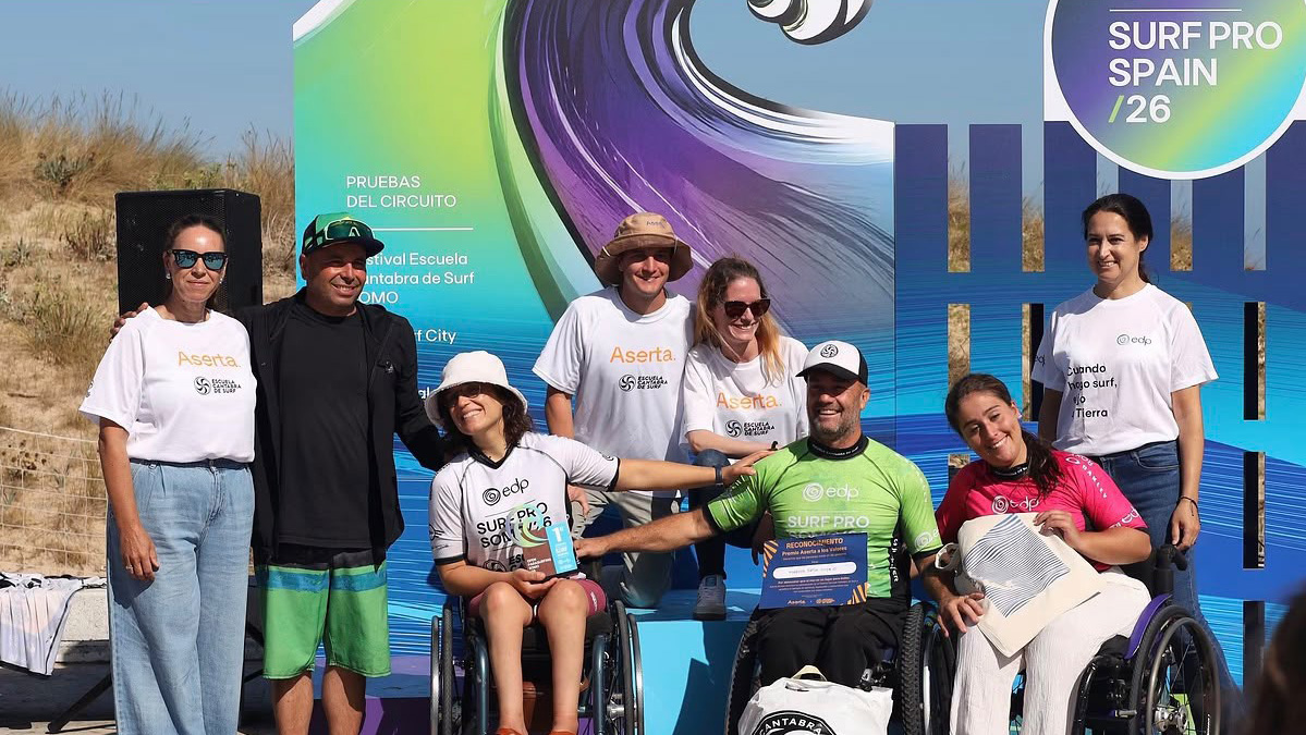 Aserta en la Liga EDP Surf Pro Spain con la Escuela Cántabra de Surf